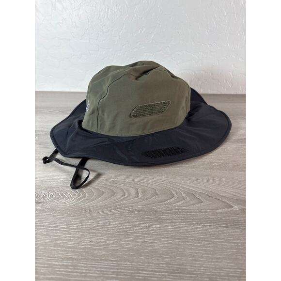 Outdoor Research Green Black GoreTex Waterproof Unisex Bucket Hat Medium- NWOT - Picture 2 of 7